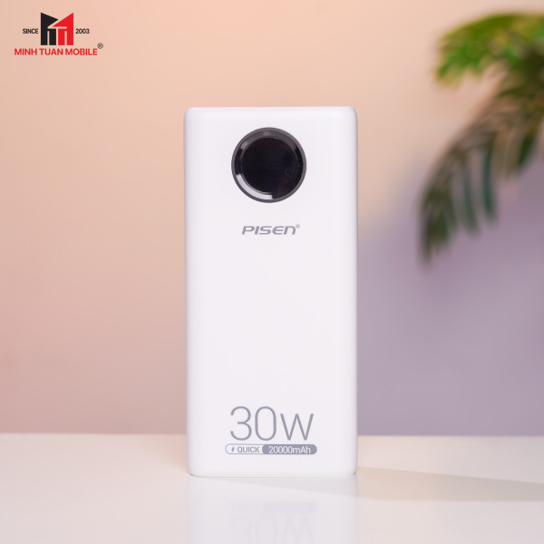 TSD337 - Pin sạc dự phòng Pisen 20.000 mAh 30W Quick Power Cube - 6