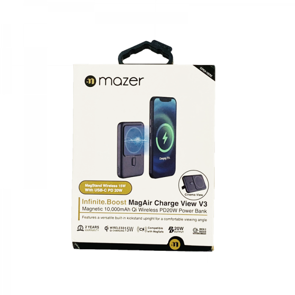 MMAGAIR12BK - Pin sạc dự phòng Mazer 10.000 mAh 20W Infinite Boost Mag Stand Mini - 2