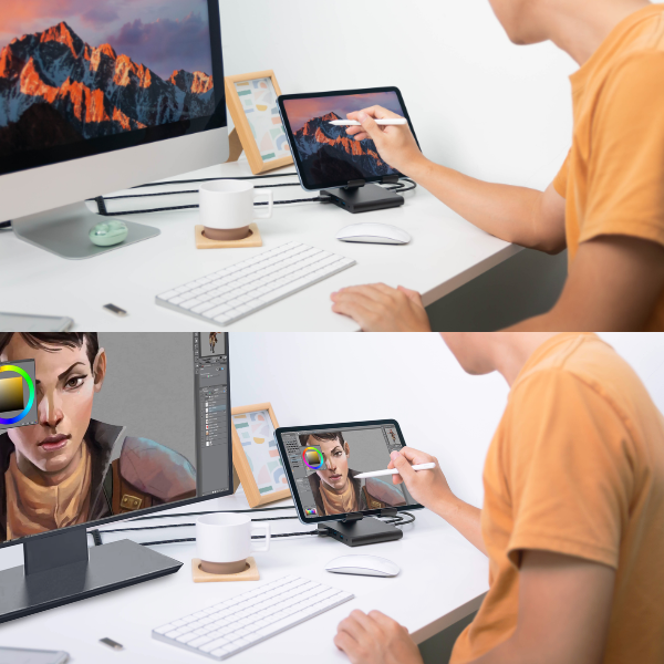 MUC2MULTI8200BK - Hub chuyển đổi Mazer 8 in 1 Type-C Infinite.Multimedia Pro & Tablet Stand - 7