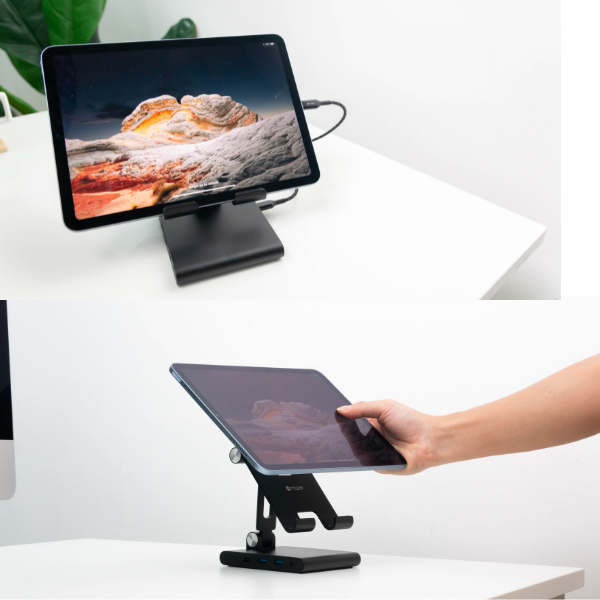 MUC2MULTI8200BK - Hub chuyển đổi Mazer 8 in 1 Type-C Infinite.Multimedia Pro & Tablet Stand - 11