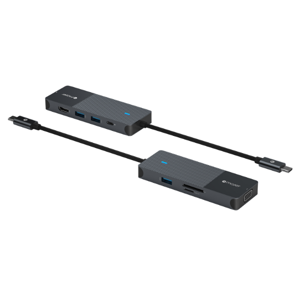 MUC2MULTI7005BK - Hub chuyển đổi Mazer 8 in 1 Type-C Infinite.Multimedia Pro MULTI7005 - 5