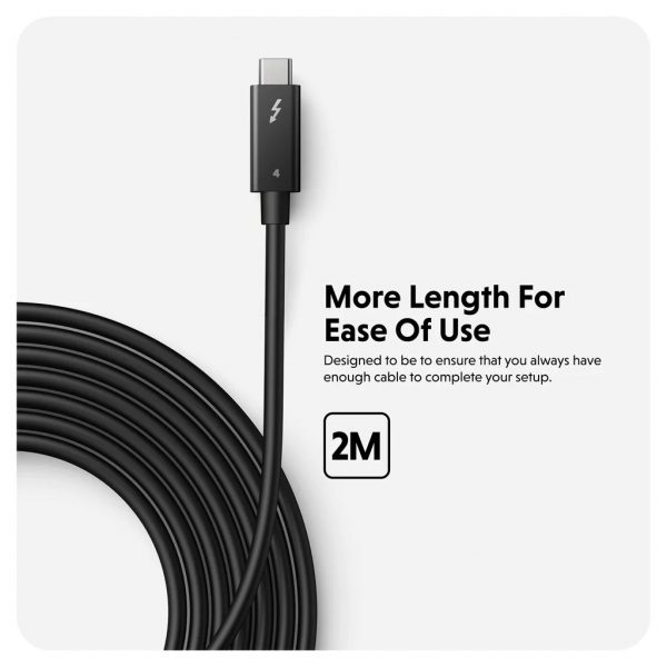 HDTB4AC2GL - Cáp Thunderbolt 4 Type-C to Type-C HyperDrive 2m - 3