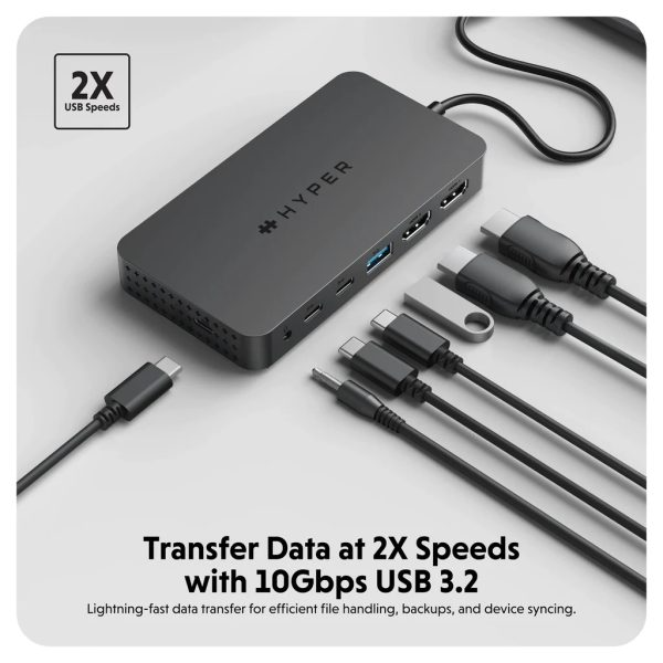 HD7002GL - Hub chuyển đổi HyperDrive Next Dual 4K HDMI 7 in 1 Port Type-C HD7002GL - 2