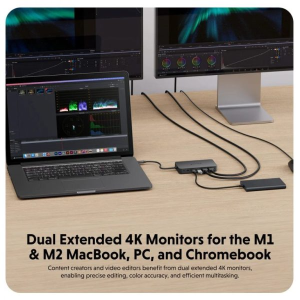 HD7002GL - Hub chuyển đổi HyperDrive Next Dual 4K HDMI 7 in 1 Port Type-C HD7002GL - 7