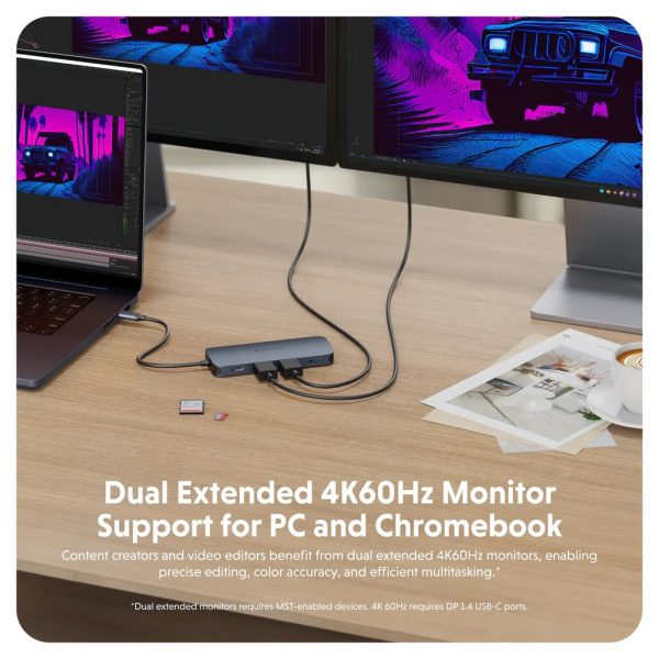 HD4006GL - Hub chuyển đổi HyperDrive Next 11 in 1 Port Type-C Dual 4K HDMI HD4006GL - 9