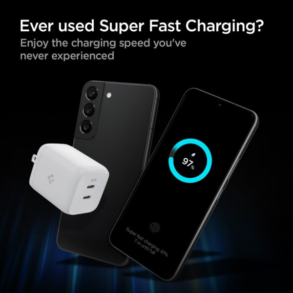 ACH03719 - Cốc sạc nhanh 2 cổng Spigen 65W ArcStation Wall Charger - 3
