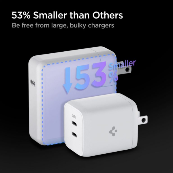 ACH03719 - Cốc sạc nhanh 2 cổng Spigen 65W ArcStation Wall Charger - 5