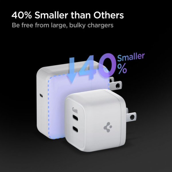 ACH03713 - Cốc sạc nhanh 2 cổng Spigen 35W ArcStation Wall Charger - 4