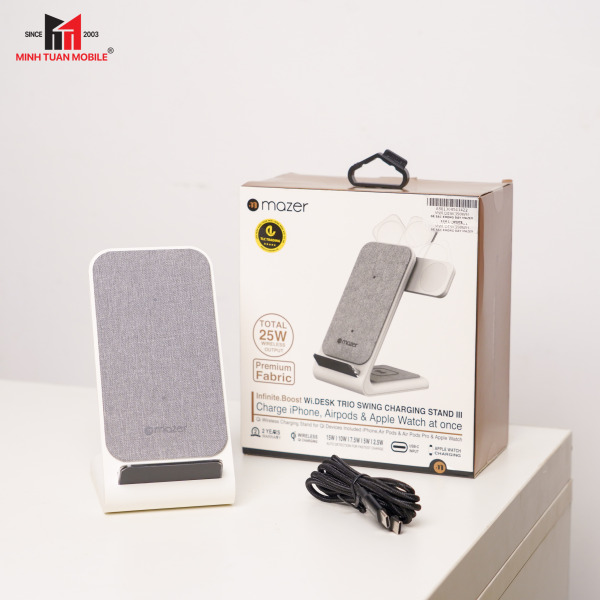 MWI.DESK390WH - Đế sạc không dây Mazer Wi.DESK Swing 3-in-1 Charging Stand - 11