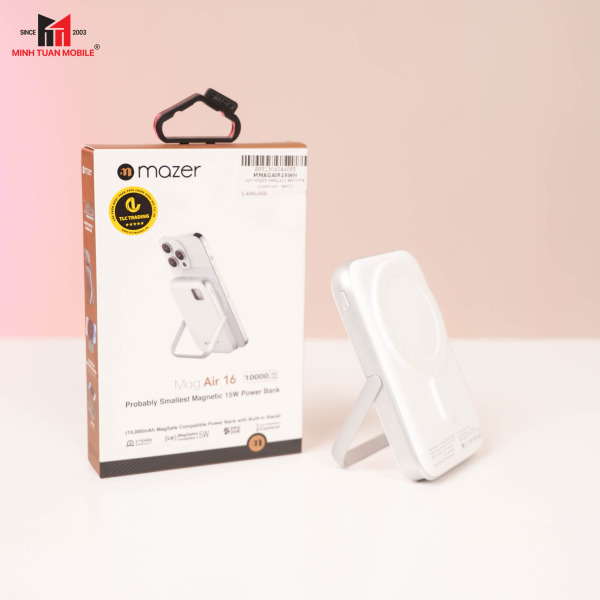 M-MagAir16-GY - Pin sạc dự phòng Mazer 10.000 mAh 20W PD Magnetic - 13