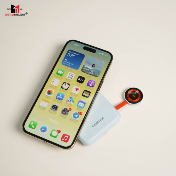 IW202BLK - Pin sạc dự phòng Innostyle 10.000 mAh 20W PowerMag Duo 2 in 1 IW202 - 13