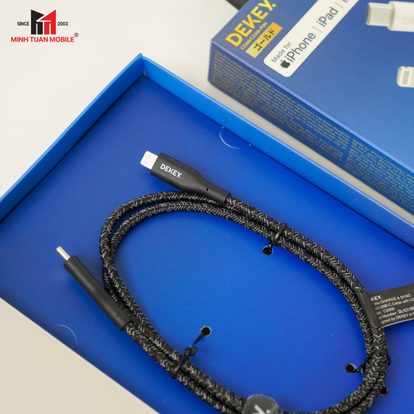 C2568 - Cáp Type-C to Lightning Dekey MFi Power Pioneer 0.9m - 10