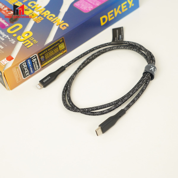 C2568 - Cáp Type-C to Lightning Dekey MFi Power Pioneer 0.9m - 11