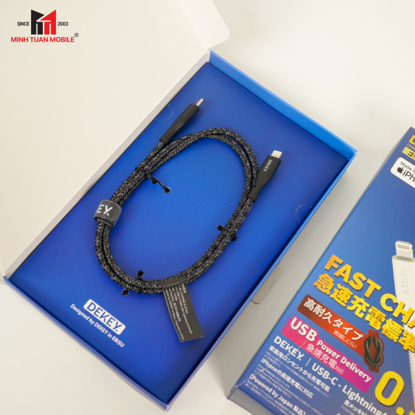 C2568 - Cáp Type-C to Lightning Dekey MFi Power Pioneer 0.9m - 13