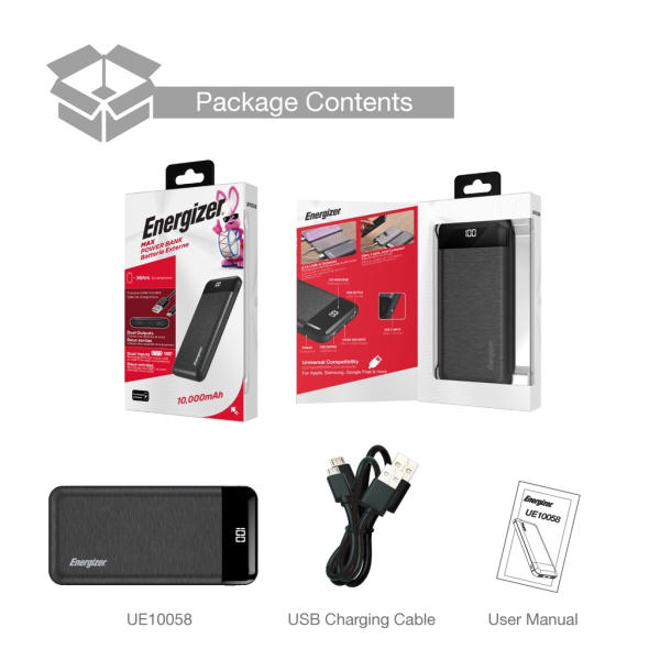 UE10058-QSD - Pin sạc dự phòng Energizer 10.000 mAh 10.5W Qua Sử Dụng - 4