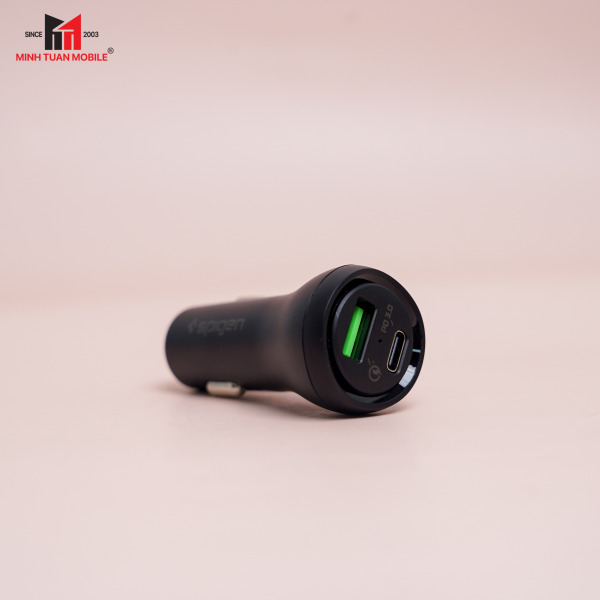 000CP25597 - Tẩu sạc Oto 2 cổng Spigen 27W Type-C PD Steadiboost - 12