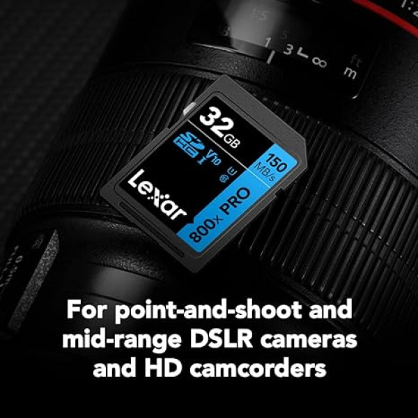 LSD0800P032G-BNNNG - Thẻ nhớ Lexar 32GB 800X Pro SDHC UHS-I 150MB s - 10
