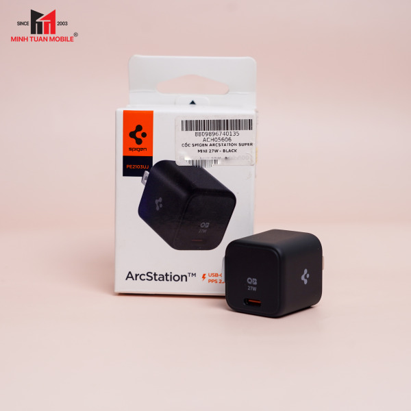ACH05606 - Cốc sạc nhanh Spigen 27W ArcStation Super Mini - 9