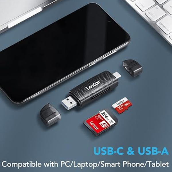 LRW310U-BNBNG - Đầu đọc thẻ nhớ Lexar Dual Slot MicroSD SD Card Reader - 12