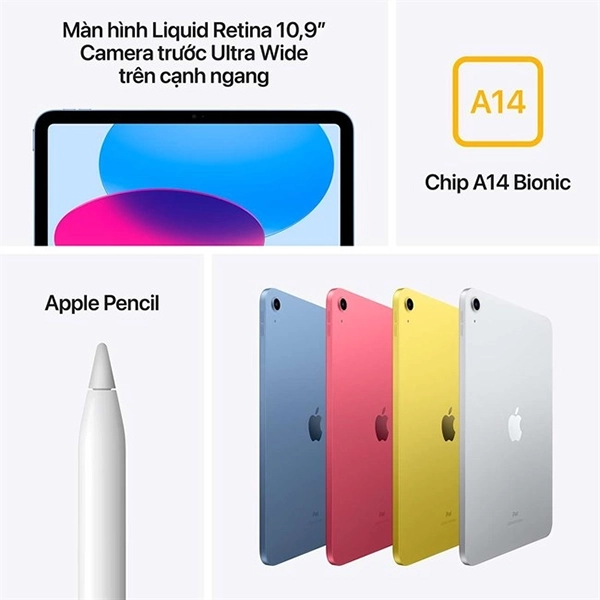 IPAD-GEN-10-2022-WIFI - iPad Gen 10 Wifi 64GB - Chính hãng VN - 6