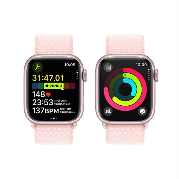 AWS9LTE45MM - Apple Watch S9 LTE 45mm Viền Nhôm Dây Cao Su - Chính hãng VN A (Size M L) - 6