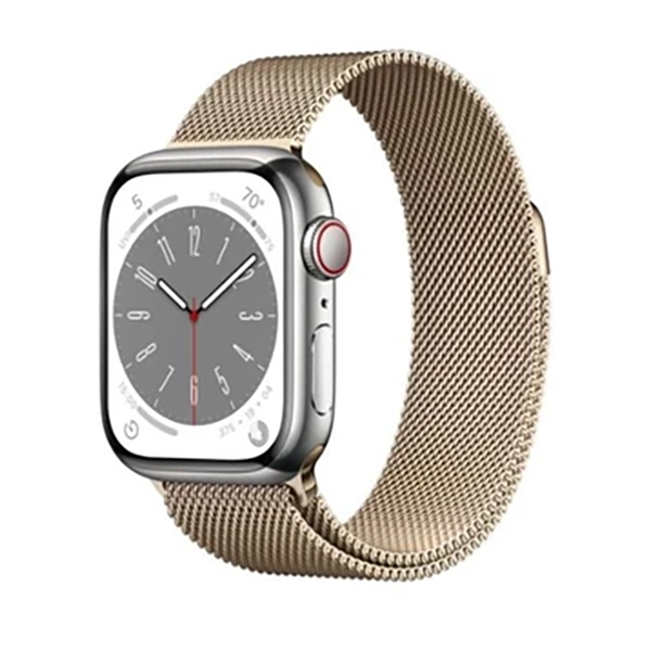 APPLE-WATCH-S8-LTE-41MM-STAINLESS-STEEL-MILANESE-LOOP - Apple Watch S8 LTE 41mm viền thép dây thép - Chính hãng VN A - 7