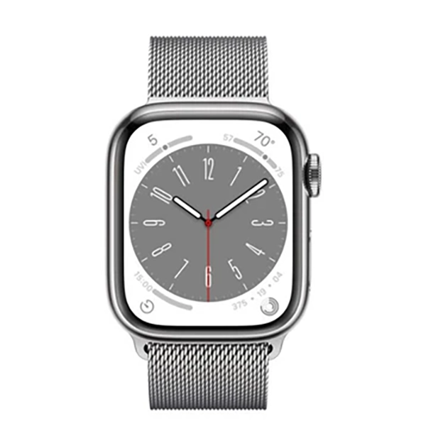 APPLE-WATCH-S8-LTE-45MM-STAINLESS-STEEL-MILANESE-LOOP - Apple Watch S8 LTE 45mm viền thép dây thép - Chính hãng VN A - 5