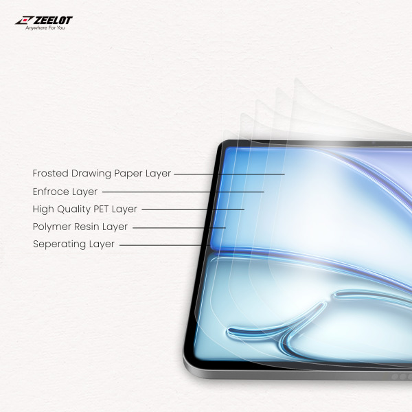 521266 - Miếng dán iPad Air 11 inch (Air 7 6) Zeelot Paper Like Film cao cấp - 3