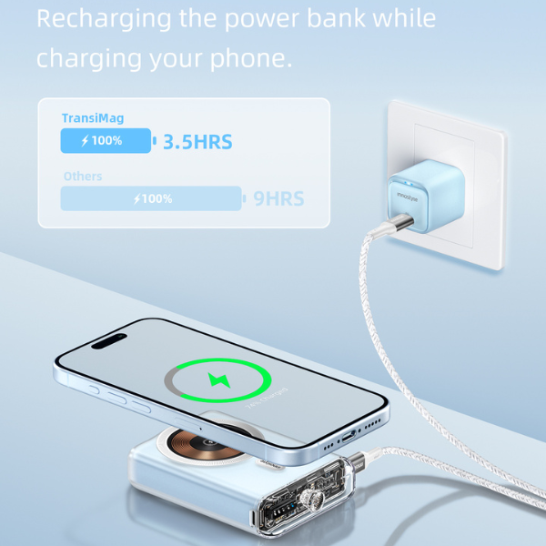IQ20BB - Pin sạc dự phòng Innostyle 10.000 mAh 20W Transimag Magnetic IQ20 - 3