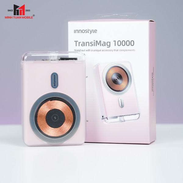 IQ20BB - Pin sạc dự phòng Innostyle 10.000 mAh 20W Transimag Magnetic IQ20 - 8