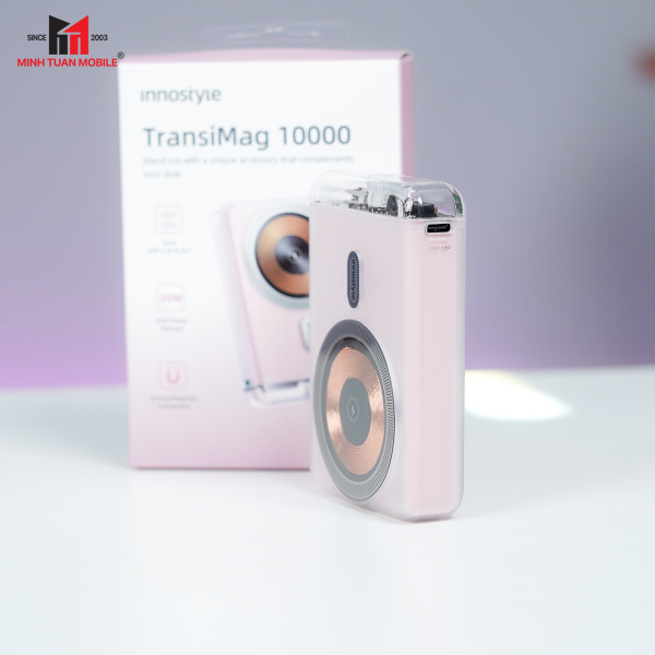 IQ20BB - Pin sạc dự phòng Innostyle 10.000 mAh 20W Transimag Magnetic IQ20 - 9