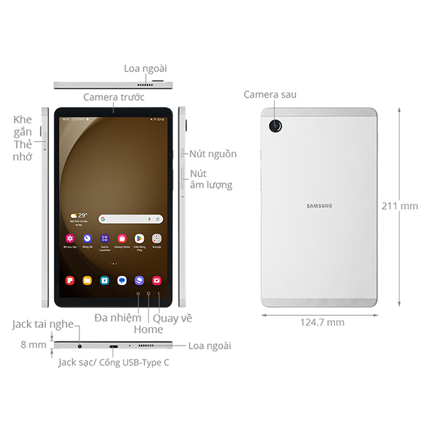 SM-X110NZAAXEV - Samsung Galaxy Tab A9 Wifi 4GB 64GB - 2