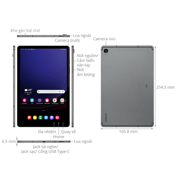 SM-X510NZAAXXV - Samsung Galaxy Tab S9 FE Wifi 6GB 128GB - 2