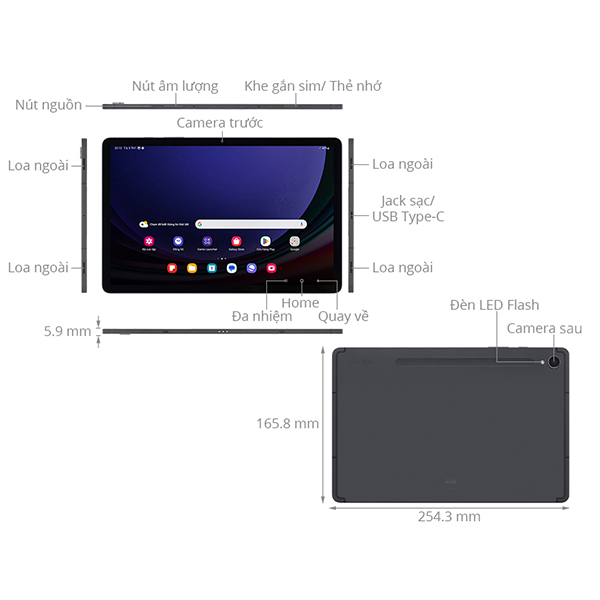 SM-X716BZAAXXV - Samsung Galaxy Tab S9 5G 8GB 128GB - 2
