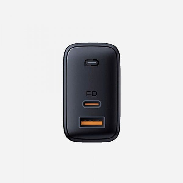 PAB3BK - Cốc sạc Aukey 2 cổng 65W GaN PA-B3 (chấu tròn) - 2