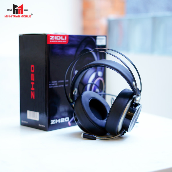 ZIDH0123 - Tai nghe Gaming Zidli ZH20 7.1 Led RGB USB - 5