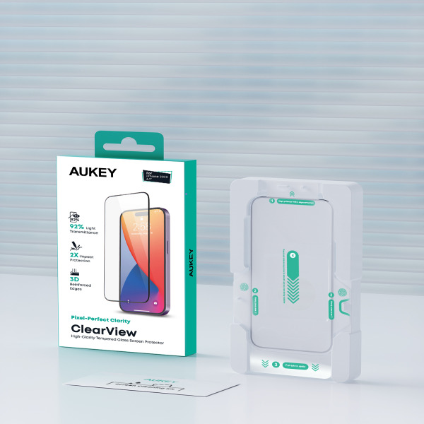 SP-GT10A - Cường lực iPhone 15 Aukey ClearView SP-GT10A - 9