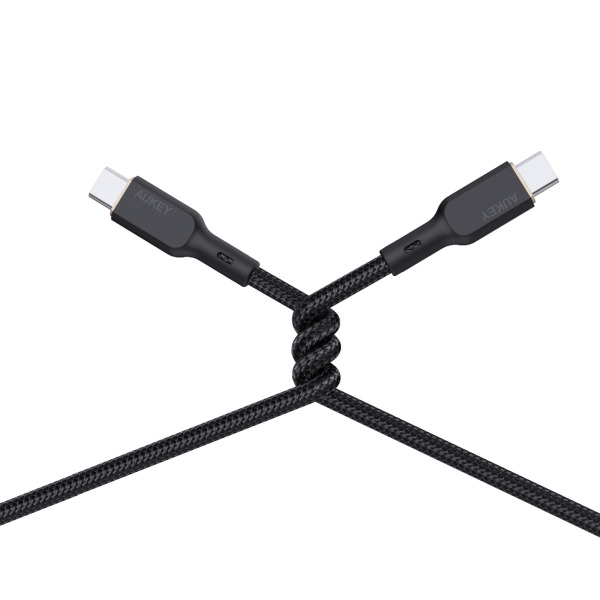 CB-KCC102-BLK - Cáp Type-C to Type-C Aukey 100W Bọc Dù Lõi Kevlar 1.8M - 3