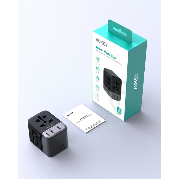 PA-TA07A-GRA - Sạc đa năng Aukey PD35W nhiều cổng PA-TA07A - 3