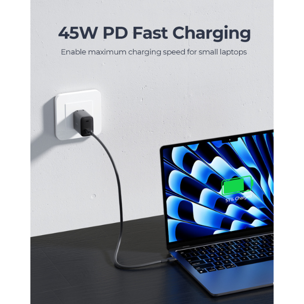 PA-F4 - Cốc sạc nhanh Aukey PD45W Omnia - 4
