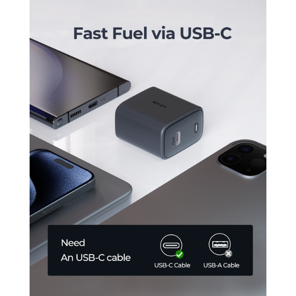 PA-F4 - Cốc sạc nhanh Aukey PD45W Omnia - 6