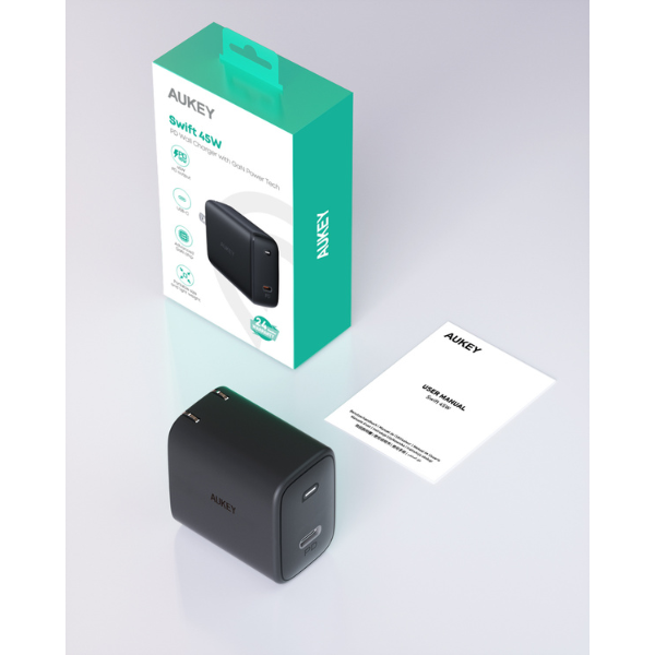 PA-F4 - Cốc sạc nhanh Aukey PD45W Omnia - 7