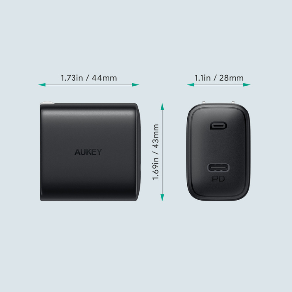 PA-F1S-BLK - Bộ sạc nhanh Aukey 20W Type-C (Kèm cáp chuẩn MFi) - 5