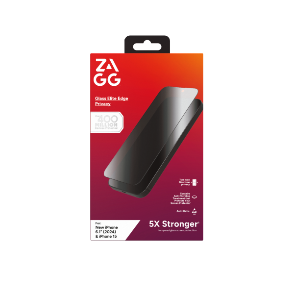 100115462 - Cường lực chống nhìn trộm iPhone 16 15 ZAGG Elite Edge - 11