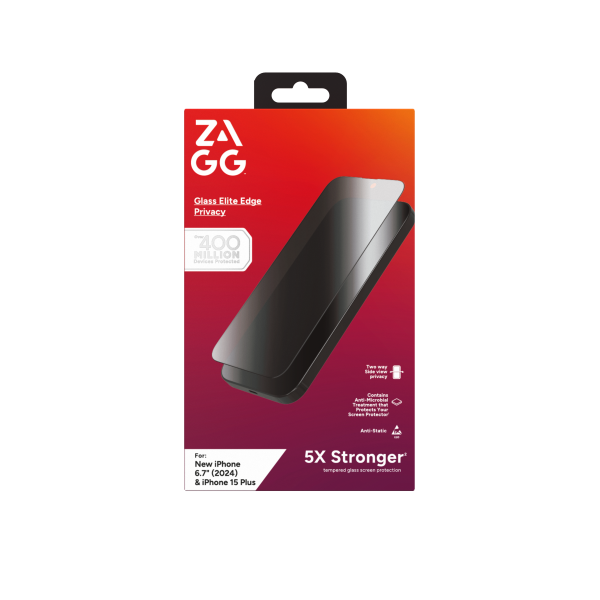 100115463 - Cường lực chống nhìn trộm iPhone 16 Plus 15 Plus ZAGG Elite Edge - 10