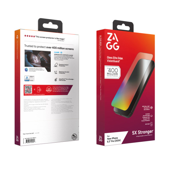 100115468 - Cường lực chống ánh sáng xanh iPhone 16 Pro ZAGG Elite Edge - 10