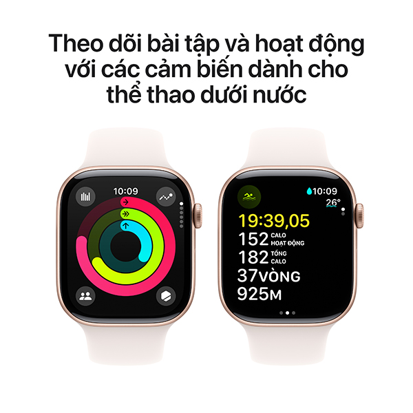 AW S10 NHOM CAO SU 42 - Apple Watch S10 GPS 42mm Viền Nhôm Dây Cao Su - Chính hãng VN A - 4