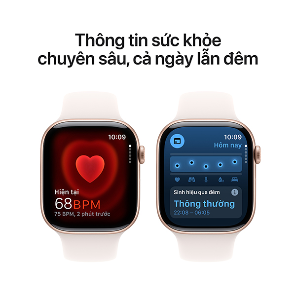 AW S10 NHOM CAO SU 42 - Apple Watch S10 GPS 42mm Viền Nhôm Dây Cao Su - Chính hãng VN A - 5