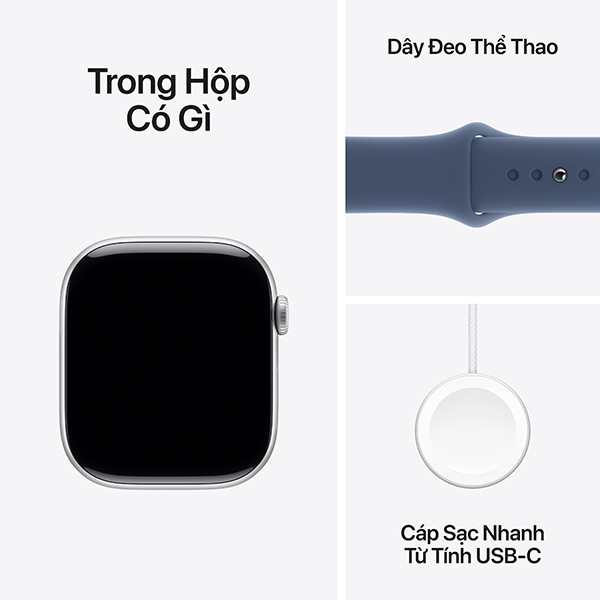 APPLE-WACTH-S10-GPS-46 - Apple Watch S10 GPS 46mm Viền Nhôm Dây Cao Su - Chính hãng VN A - 9
