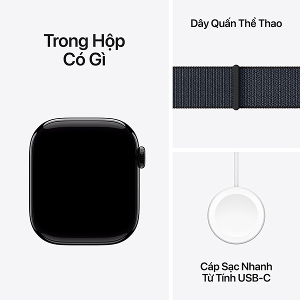 AW S10 42 NHOM VAI - Apple Watch S10 GPS 42mm Viền Nhôm Dây Vải - Chính hãng VN A - 9